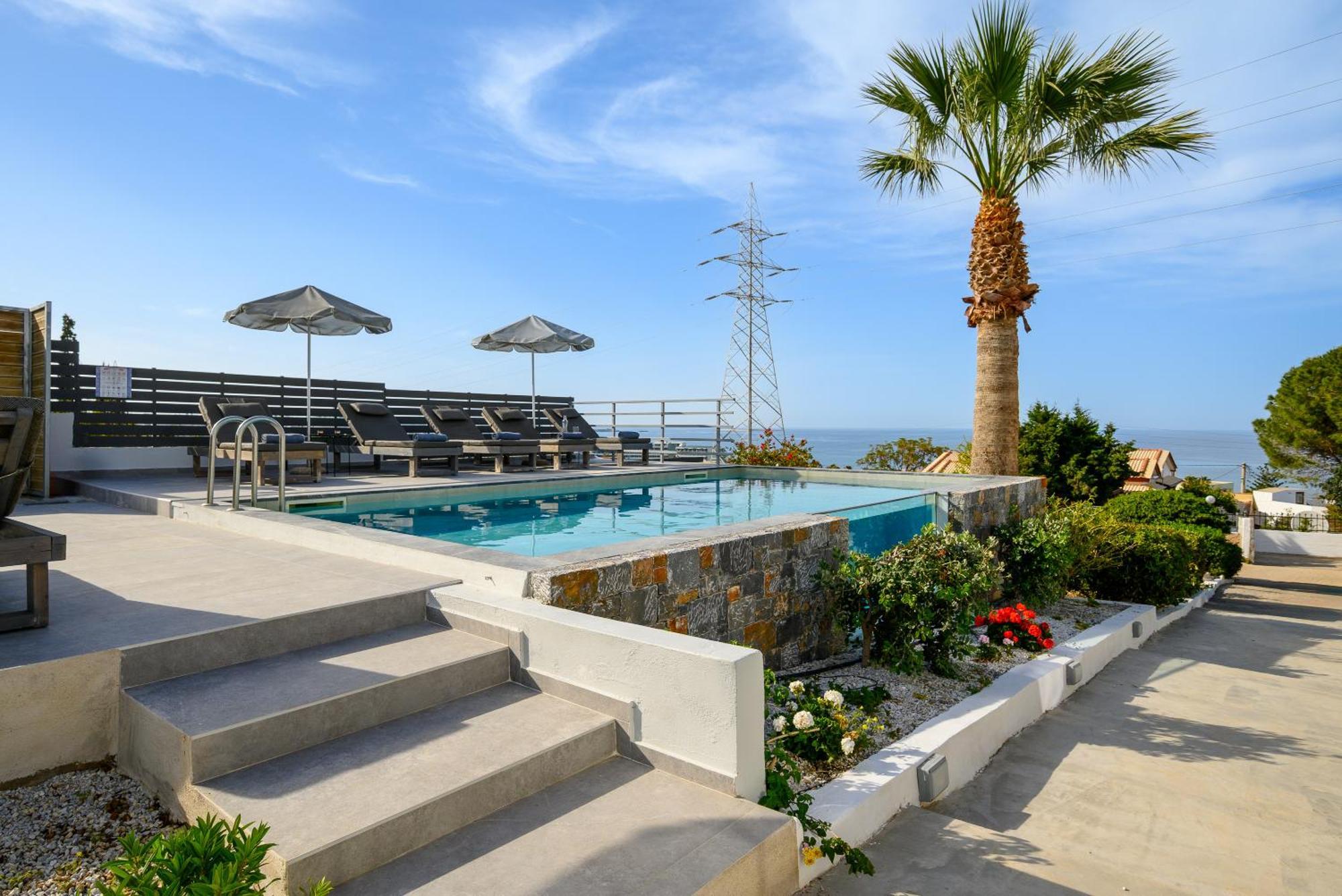 Queen'S Gem Luxury Villa - Heated Jacuzzi & Pool Hersonissos  Exterior foto