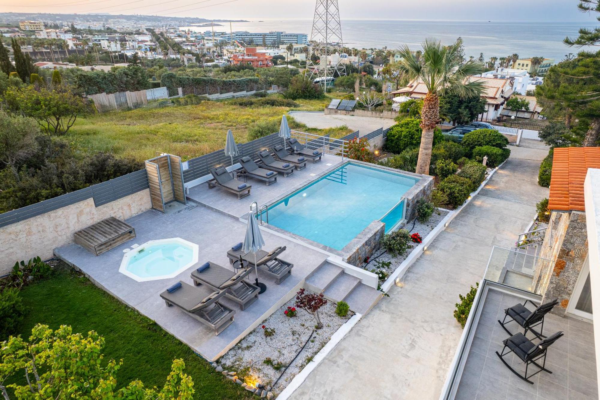 Queen'S Gem Luxury Villa - Heated Jacuzzi & Pool Hersonissos  Exterior foto